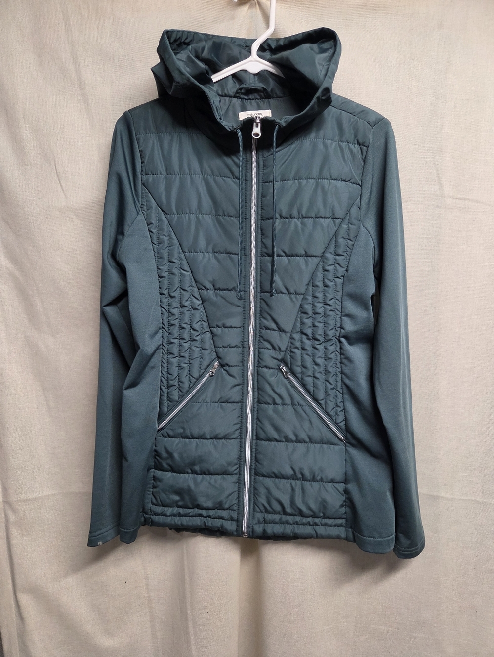 Maurices Teal Quilted Hooded Puffer Jacket